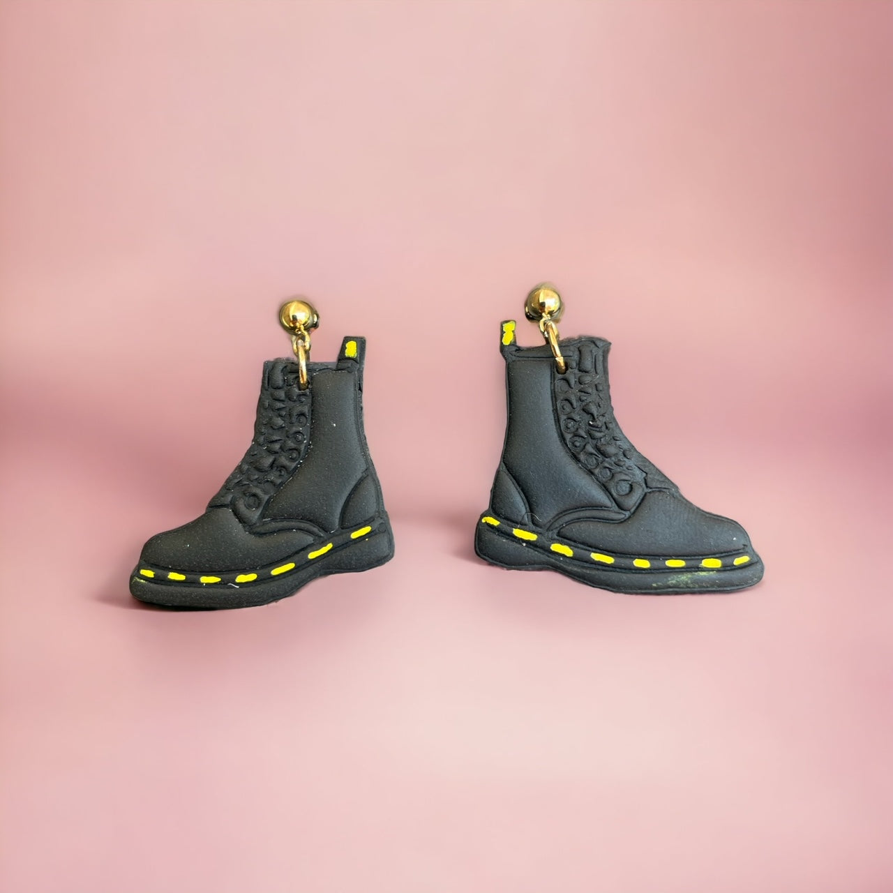 Docs Polymer Clay Earrings with Ball Post