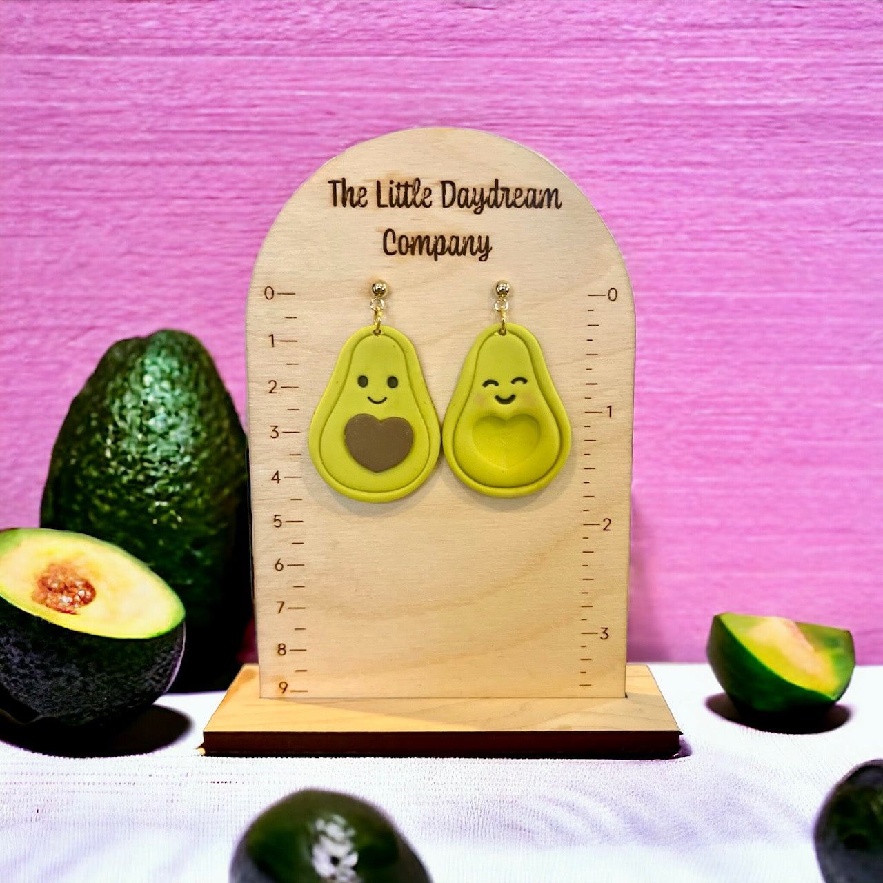 Avocado Love Polymer Clay Earrings