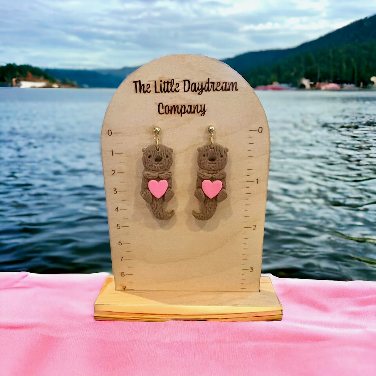 Otterly in Love Polymer Clay Earrings