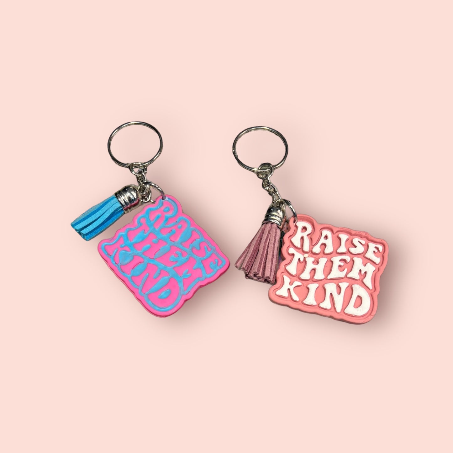 Raise Them Kind Polymer Clay Keychain