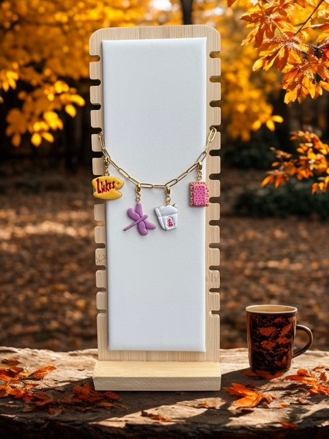 Stars Hollow-Inspired Charm Bracelet With Your Choice of 4 Charms